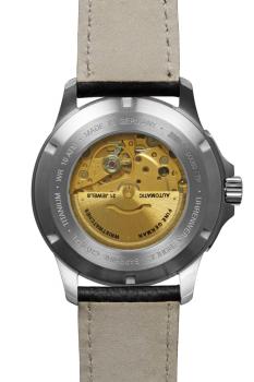 Preview: Bauhaus Aviation Herrenuhr Automatik mit Day Date und Lederarmband